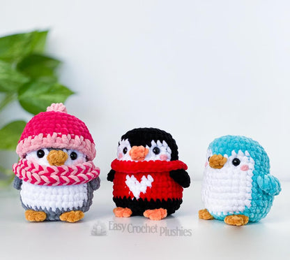 No Sew Penguin Crochet Pattern - 3 in 1 PDF